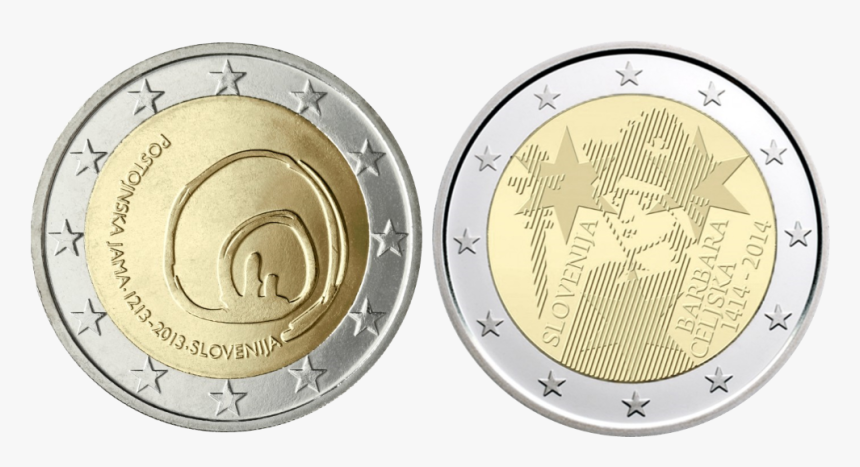Moneda De 2 Euros De Eslovenia, HD Png Download, Free Download