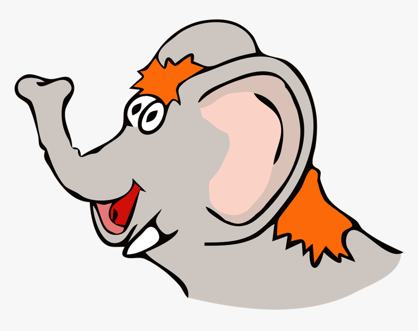 Drawn Elephant - Elephant, HD Png Download, Free Download