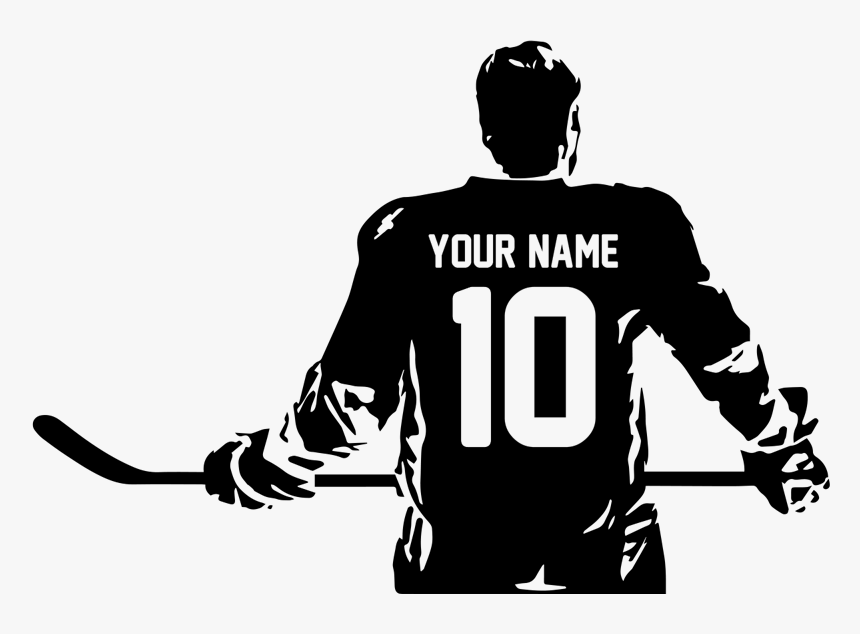 Personalized Hockey Wall Decals Hd Png Kindpng - Hockey Wall Decals Personalized