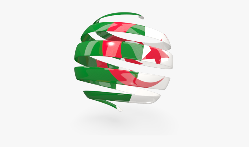 Round 3d Icon - Logo Algeria Flag, HD Png Download, Free Download