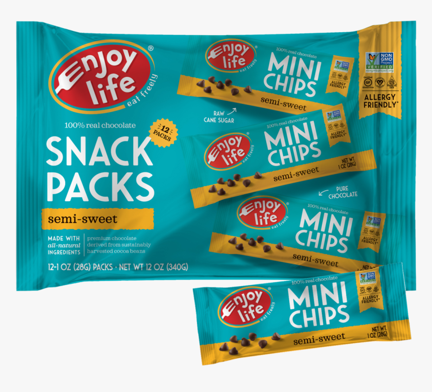 Enjoy Life Chocolate Chips Snack Pack, HD Png Download, Free Download