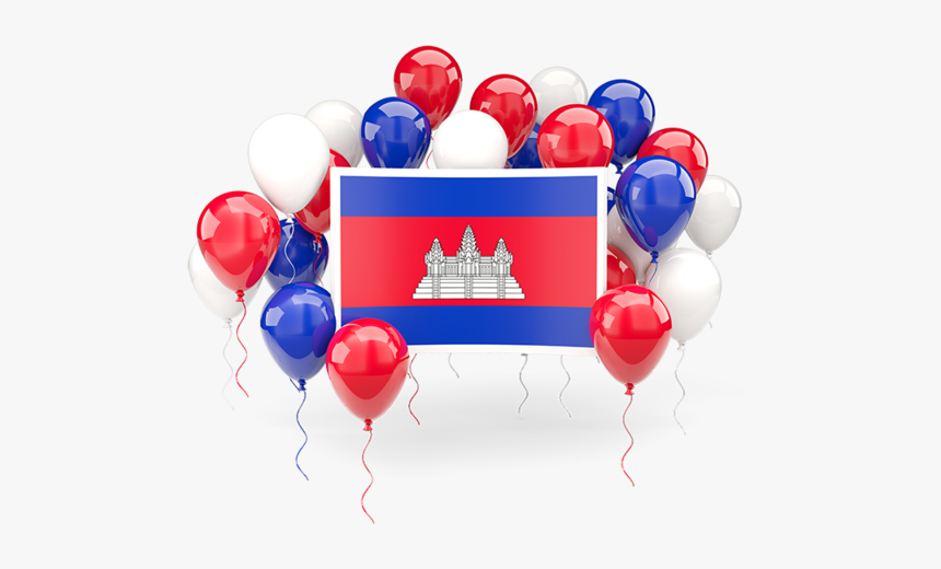 Square Flag With Balloons - Qatar Balloons, HD Png Download, Free Download