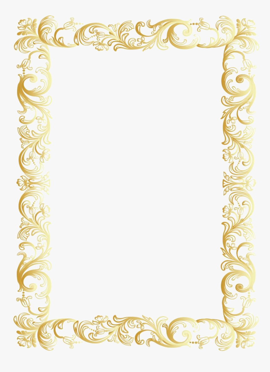 Golden Border Art Png Photos, Transparent Png, Free Download