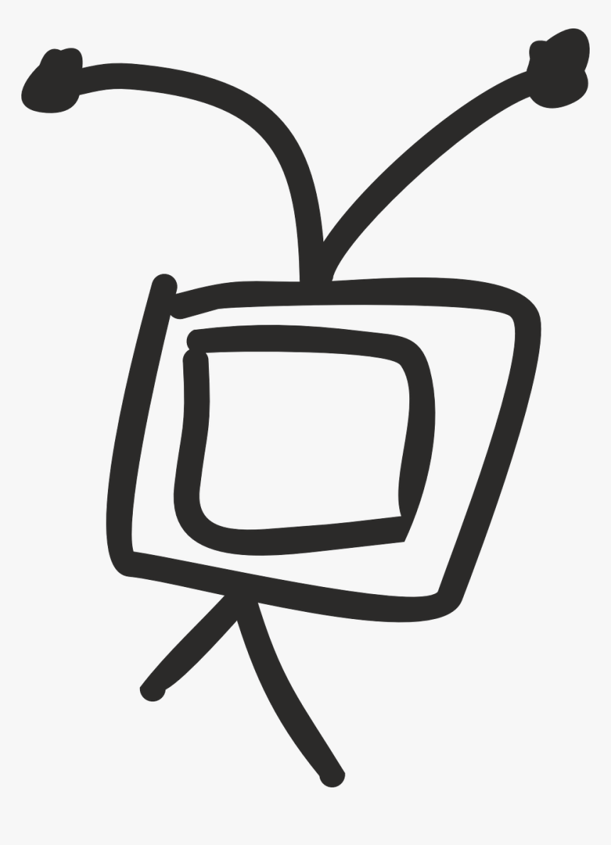 Tv Television And Radio Media Free Photo - Gambar Sketsa Gambar Televisi, HD Png Download, Free Download