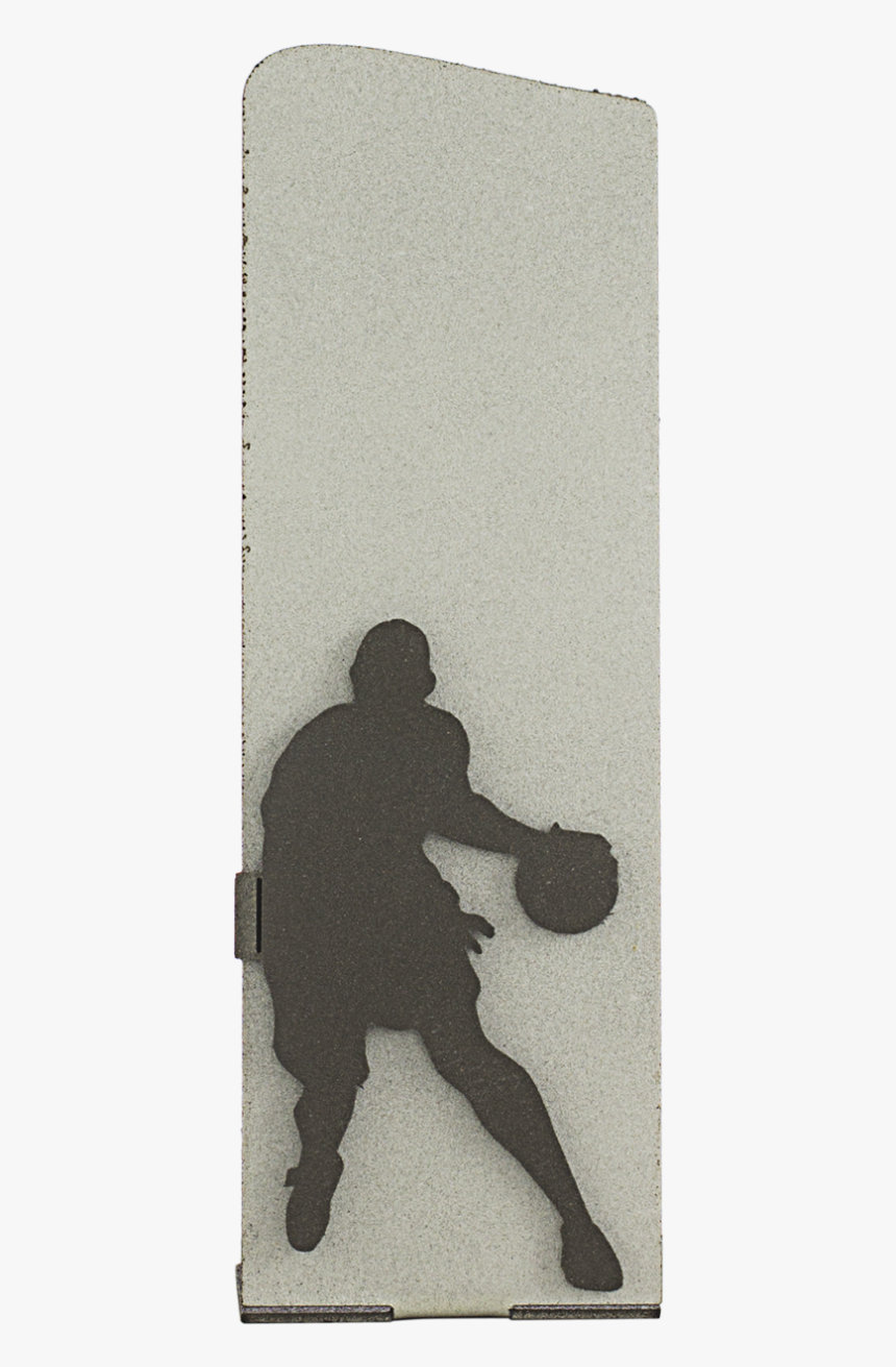 Metal Silver Basketball Silhouette Trophy - Ping Pong, HD Png Download, Free Download