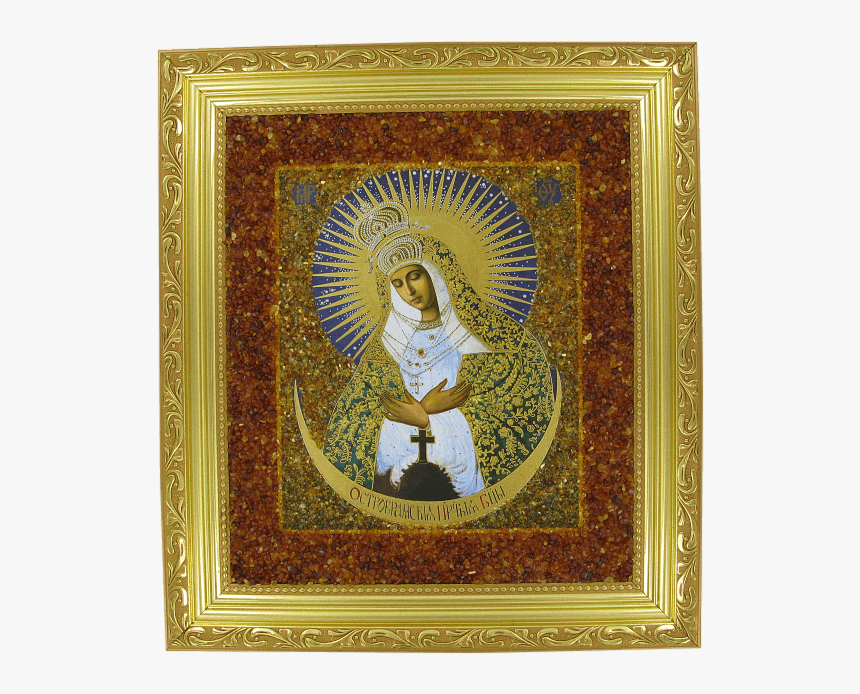 Orthodox Icon "the Mother Of God Of Ostraya Brama - Остробрамская Икона Божьей Матери, HD Png Download, Free Download