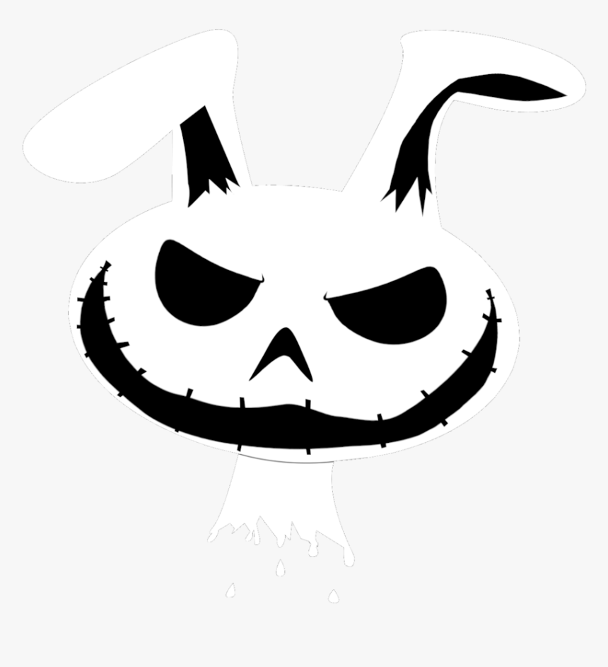 Evil Bunny Png - Rabbit Stencil Drawings, Transparent Png, Free Download