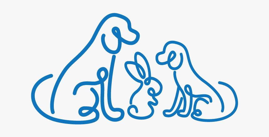 Veterinary Logo Cat Rabbit Dog Simple Pet Care Pet, HD Png Download, Free Download