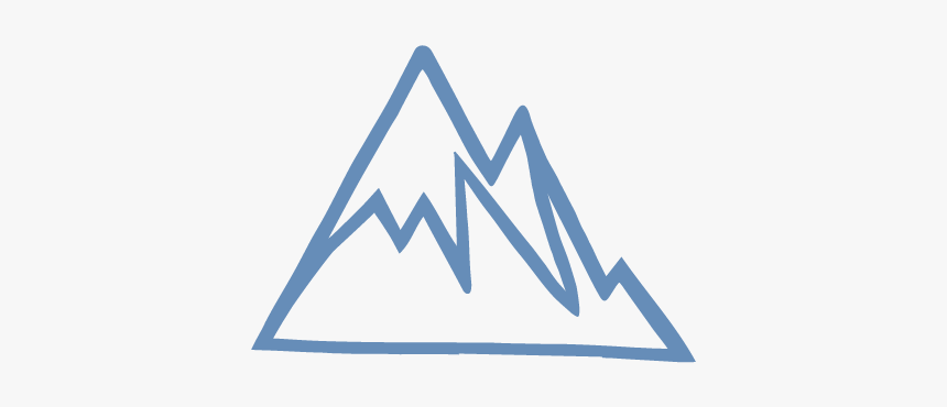 Mountain Icon Blue-01 - Triangle, HD Png Download, Free Download