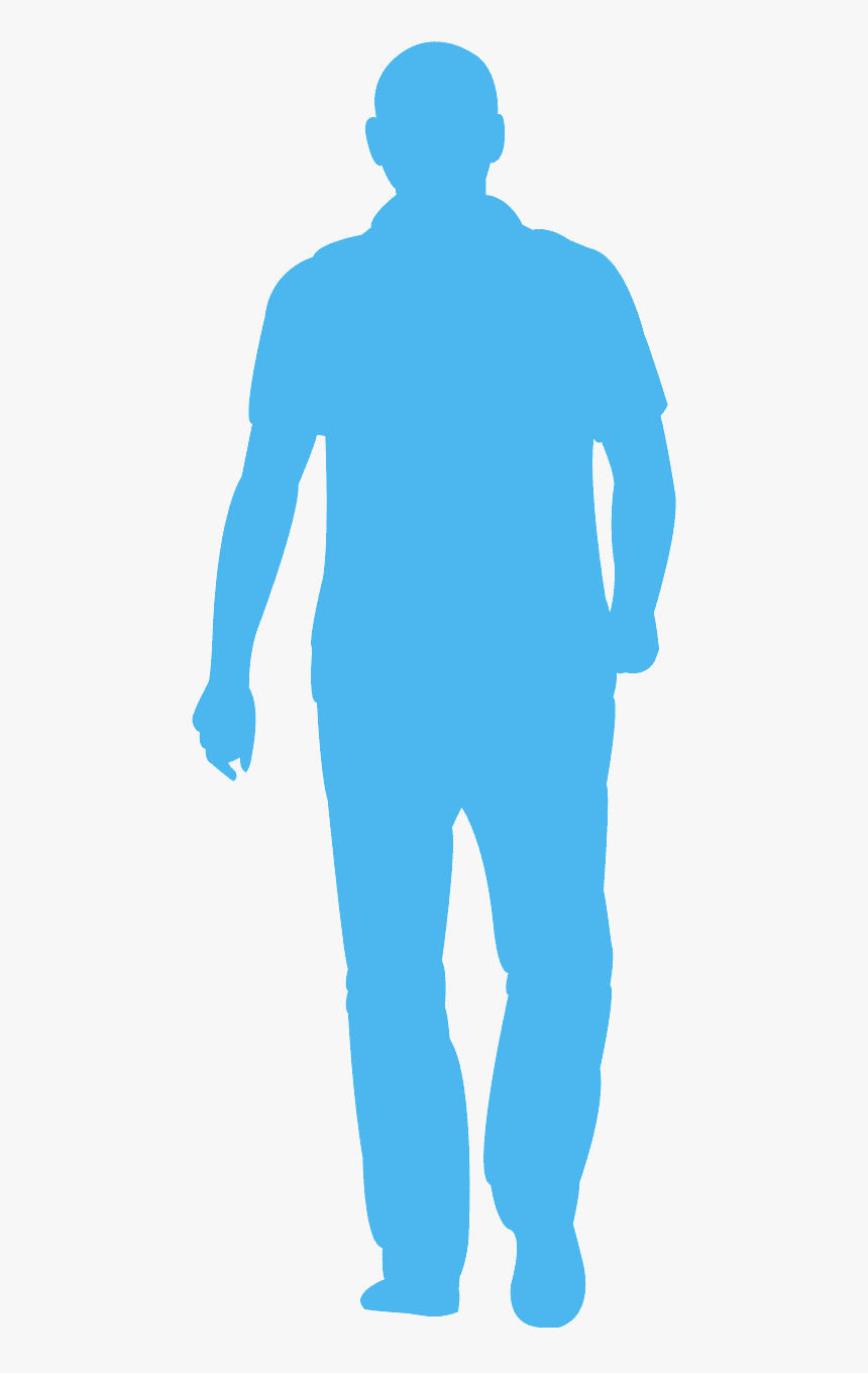 Man Walking Behind Silhouette, HD Png Download, Free Download