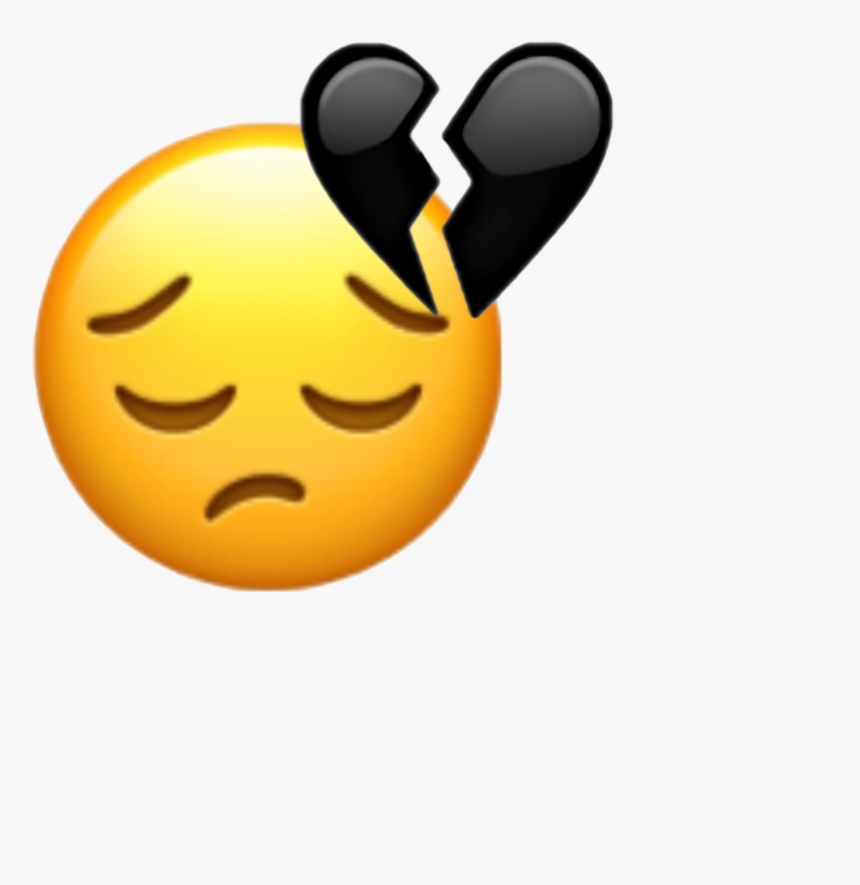 #emojie #iphone #triste #sad #coeurbrisé #freetoedit - Emoji Iphone Coeur Brisé, HD Png Download, Free Download