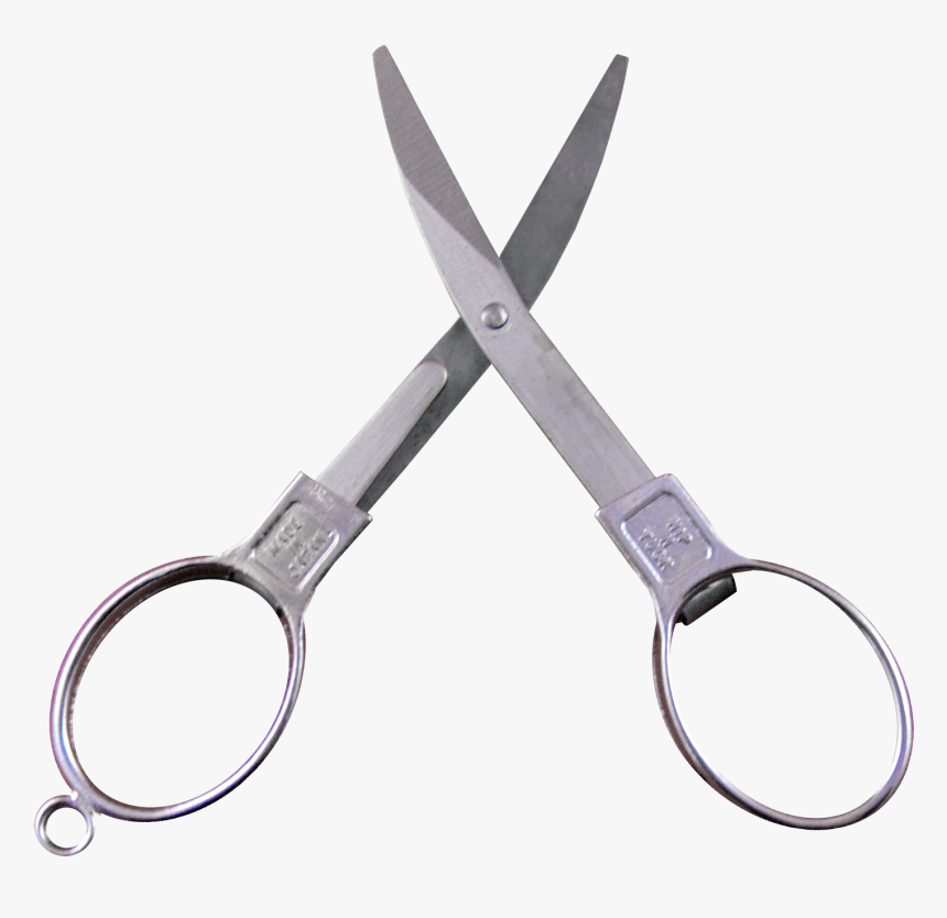 Folding Scissors Open Closeup - Scissors, HD Png Download, Free Download