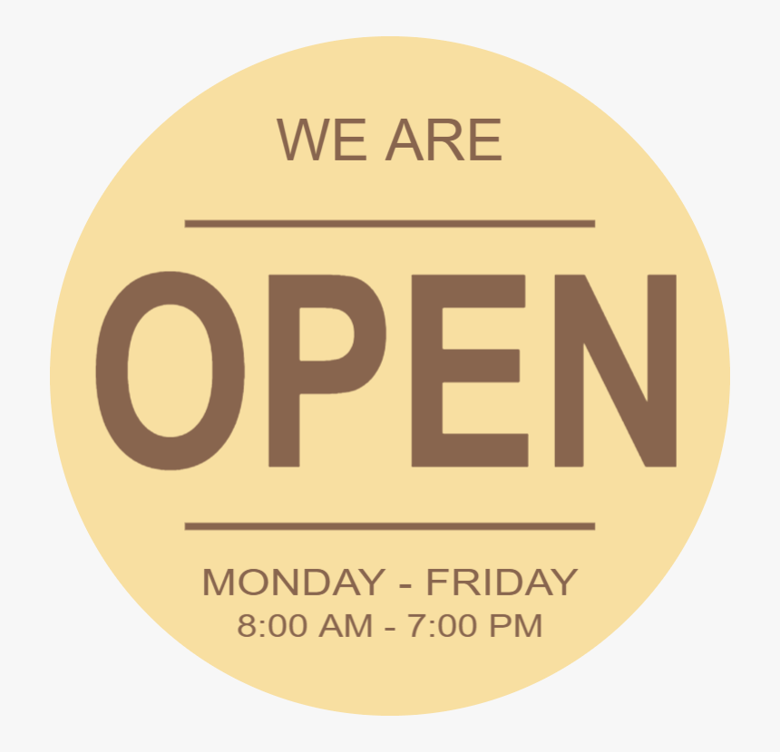 Round Wooden Opening Hours Sign - Circle, HD Png Download, Free Download