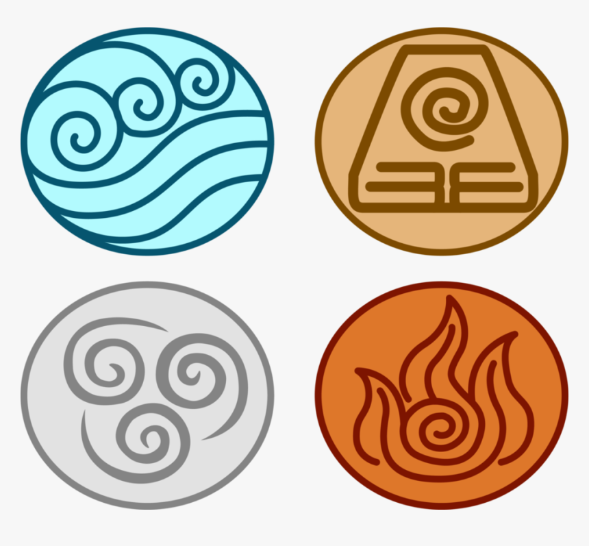 Transparent Elementos Png - Avatar Element Symbols, Png Download, Free Download