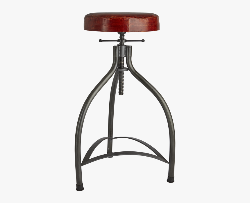 Cooper Leather & Metal Adjustable Bar Stool - Bar Stool, HD Png Download, Free Download