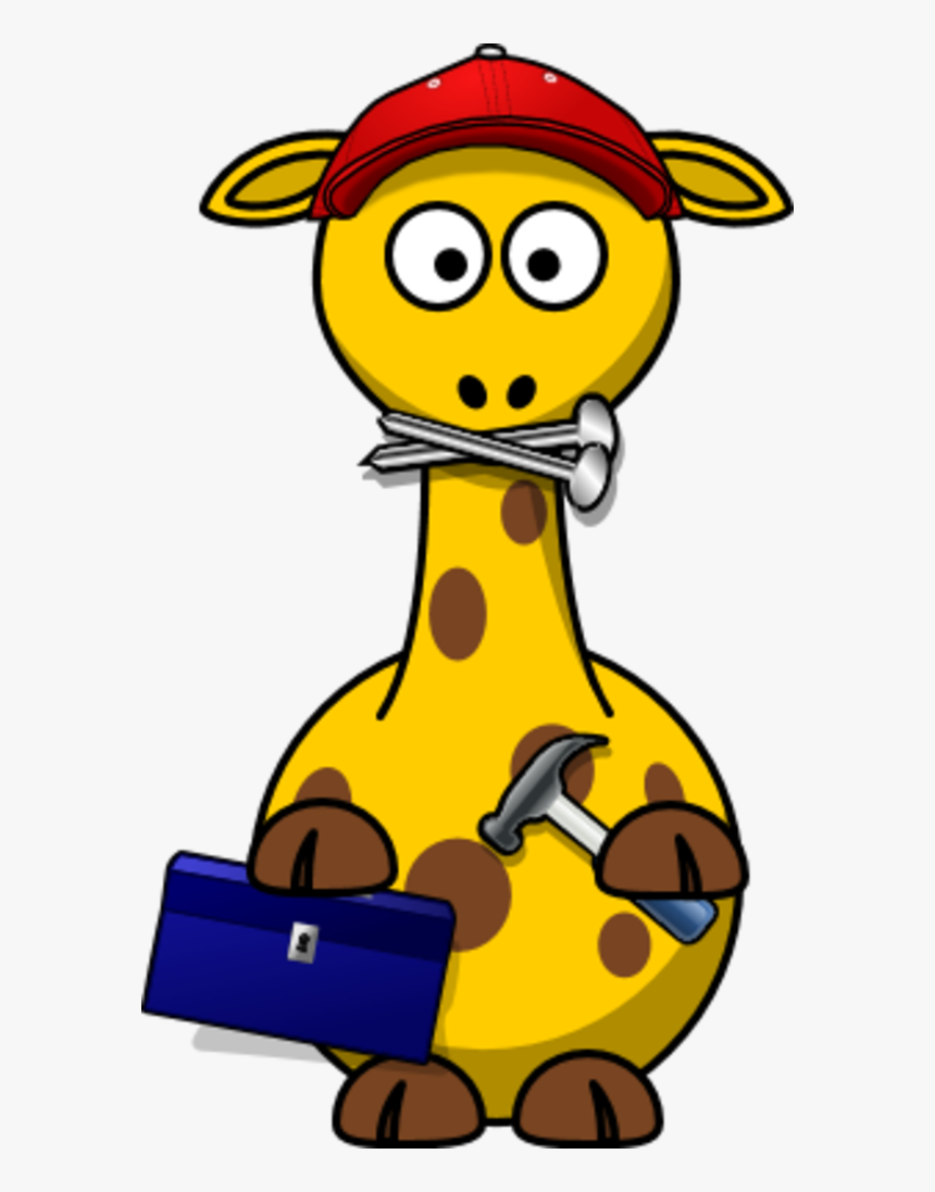 Giraffe Hammer Bag - Valentine Giraffe Clipart, HD Png Download, Free Download