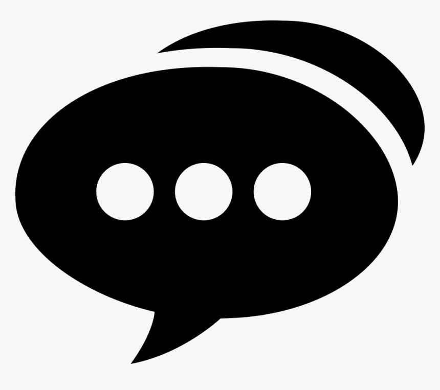 Speech Bubble With Three Dots - Circle, HD Png Download, Free Download