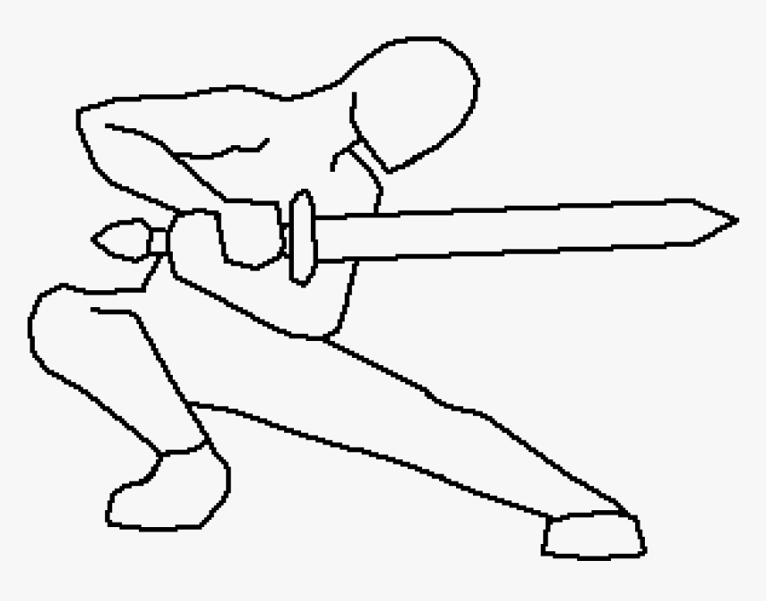 Drawing Sword Holding Poses, HD Png Download, Free Download