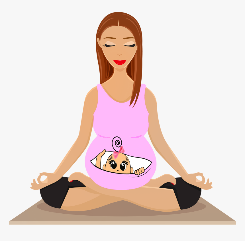 Pregnant Women Doing Yoga Cartoon, HD Png Download - kindpng Pregnant Women Doing Yoga Cartoon, HD Png Download - kindpng