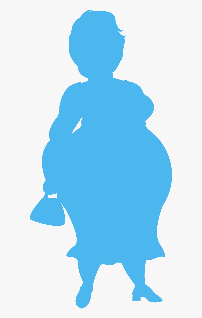 Fat Lady Silhouette, HD Png Download, Free Download