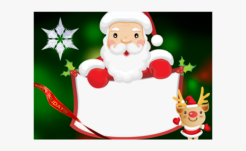 Moldura De Papai Noel, HD Png Download, Free Download