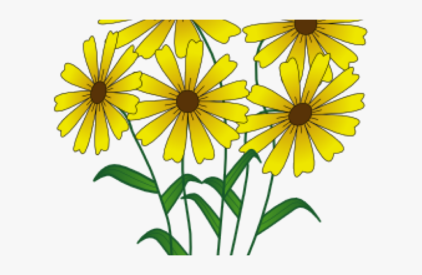 Yellow Flower Clipart Spring Flower - Flower Png Cartoon Clipart, Transparent Png, Free Download