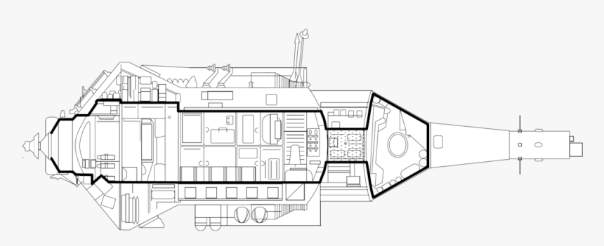 Schema Vaisseau Spatial Sf, HD Png Download, Free Download