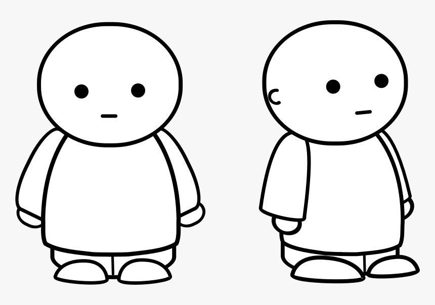 Mix And Match Characters - Short Person Cartoon, HD Png Download, Free Download