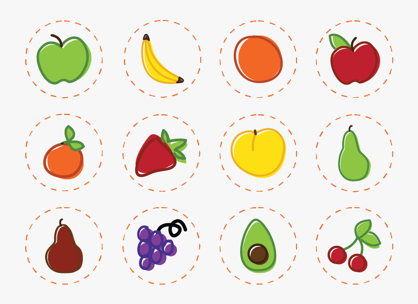Fruit Icons Fruit Edible Arrangements Illustration, HD Png Download, Free Download