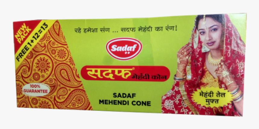 Sadaf Mehndi Cone, HD Png Download, Free Download