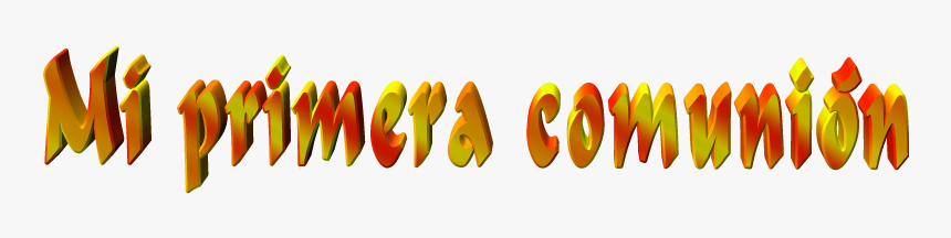 Letras Mi Primera Comunion Letrero, HD Png Download, Free Download