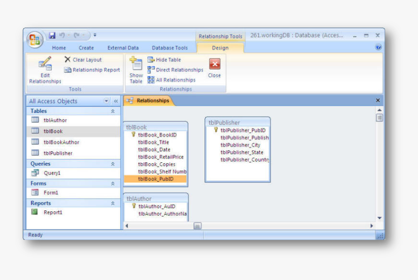 Relationship Window - Creating Relationship Between Tables, HD Png Download, Free Download