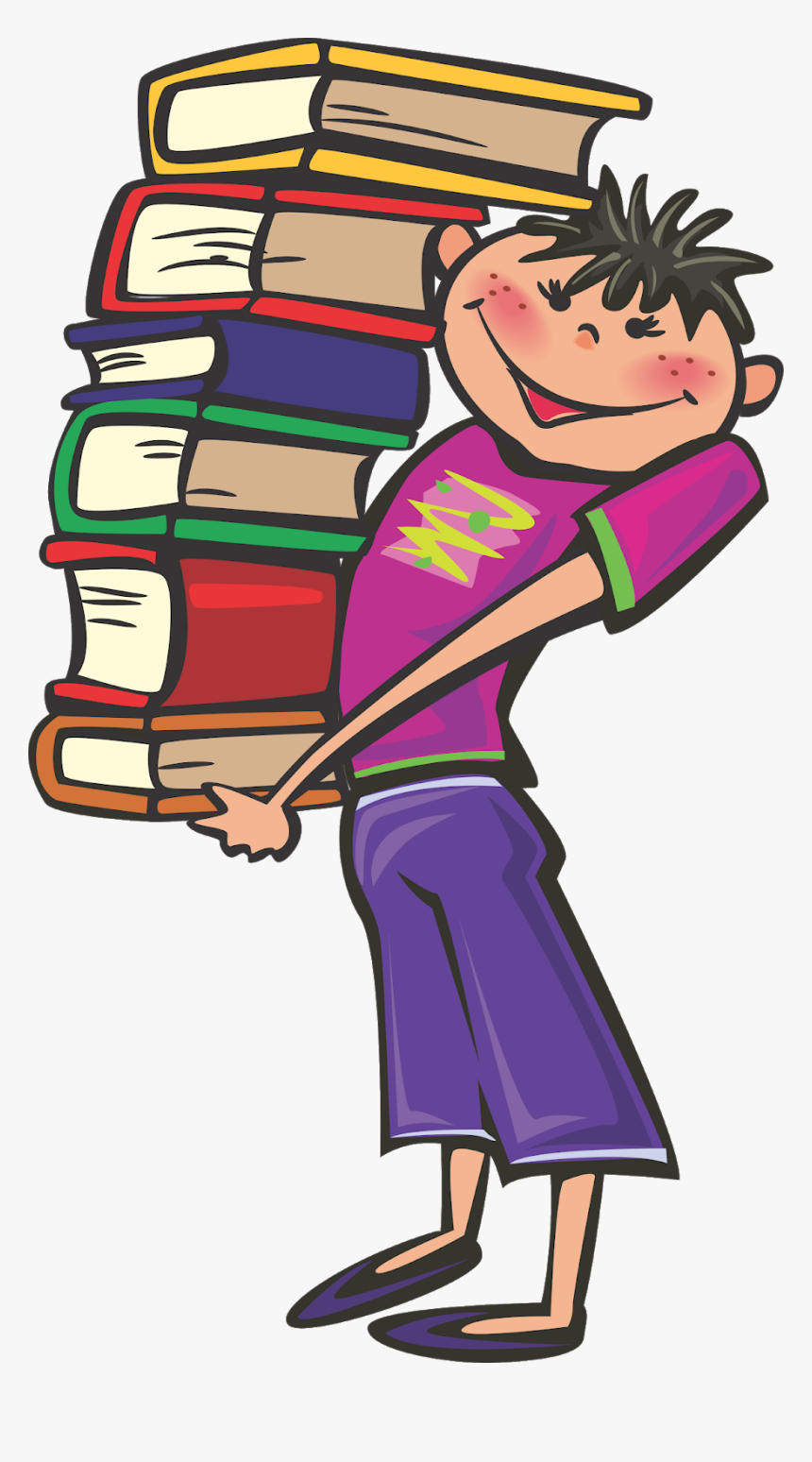 School Students Vector, Student Vector, Books Vector, - Clipart Student With Books, HD Png Download, Free Download