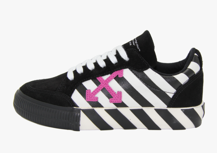 Off-white Arrow Low Vulcanized Black Violet Sneaker - Off-white, HD Png Download, Free Download