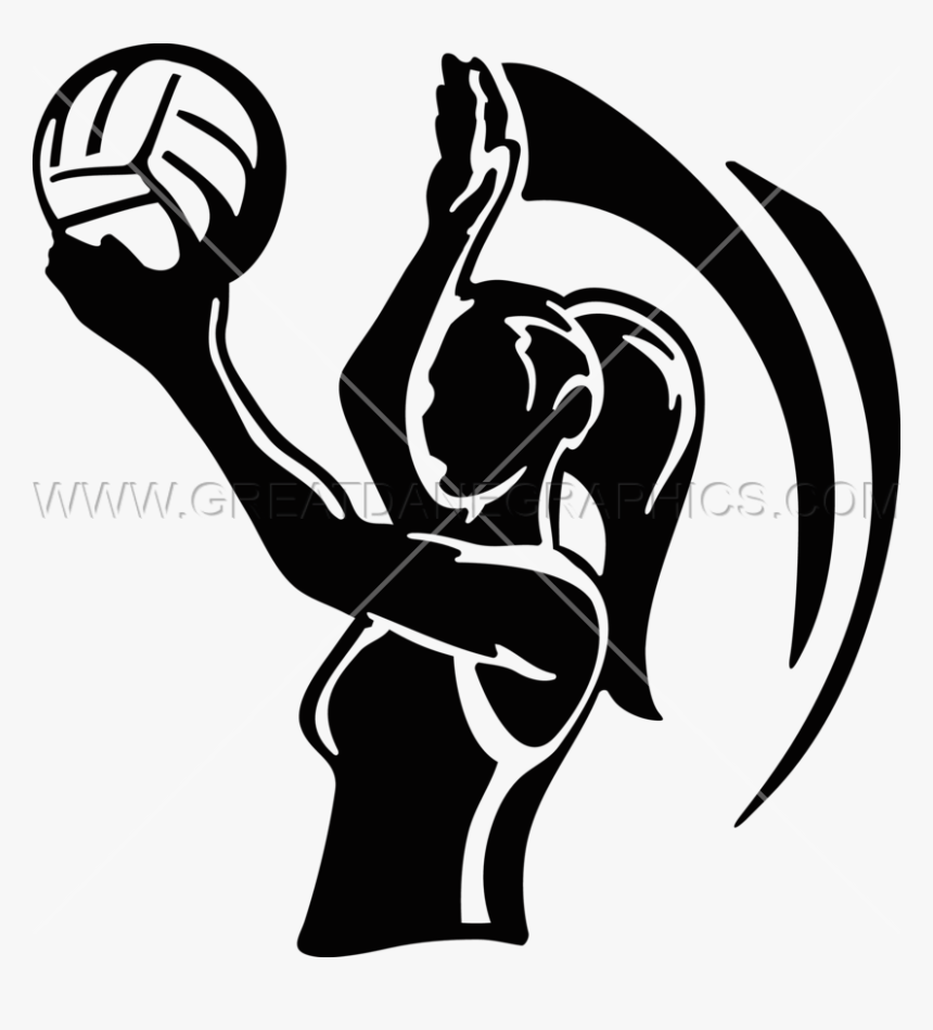 Overh Serve Production Ready - Girl Volleyball Silhouette Png Transparent, Png Download, Free Download