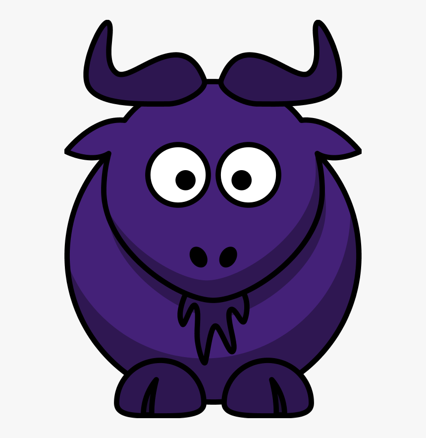 Transparent Charging Bull Clipart - Cartoon Water Buffalo, HD Png Download, Free Download