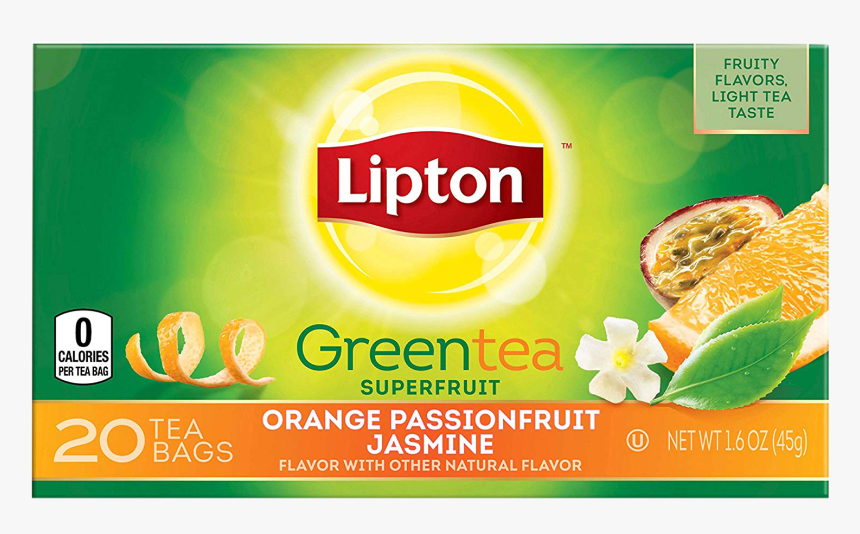Lipton Green Tea Orange Passionfruit Jasmine, HD Png Download, Free Download