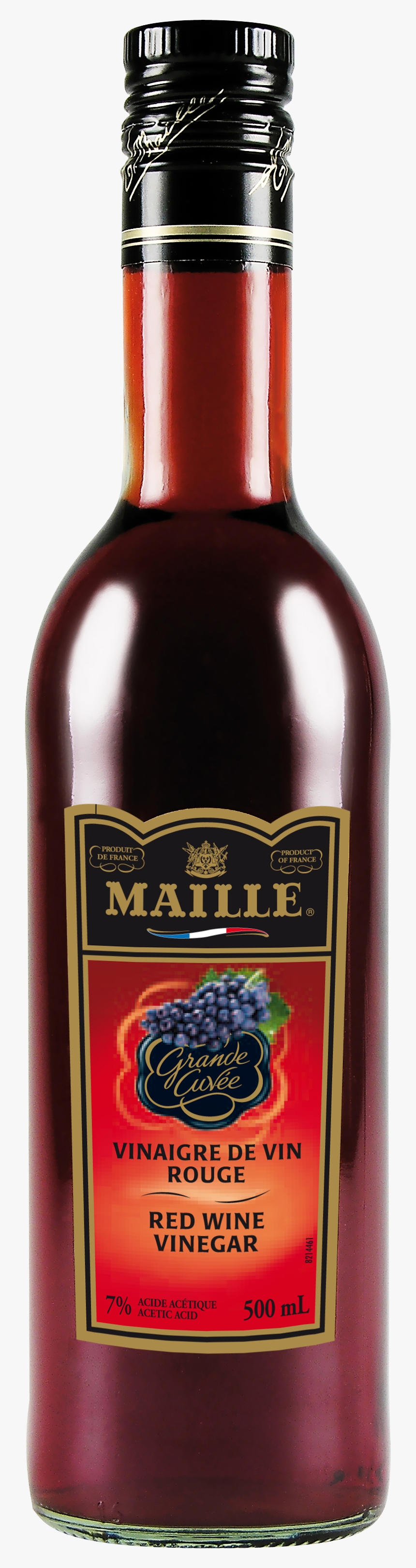 816 Red Wine Vinegar - Maille Mustard, HD Png Download, Free Download
