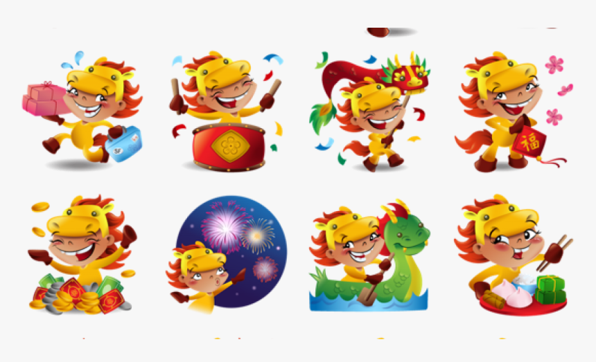 Chinese New Year Stickers Facebook, HD Png Download, Free Download