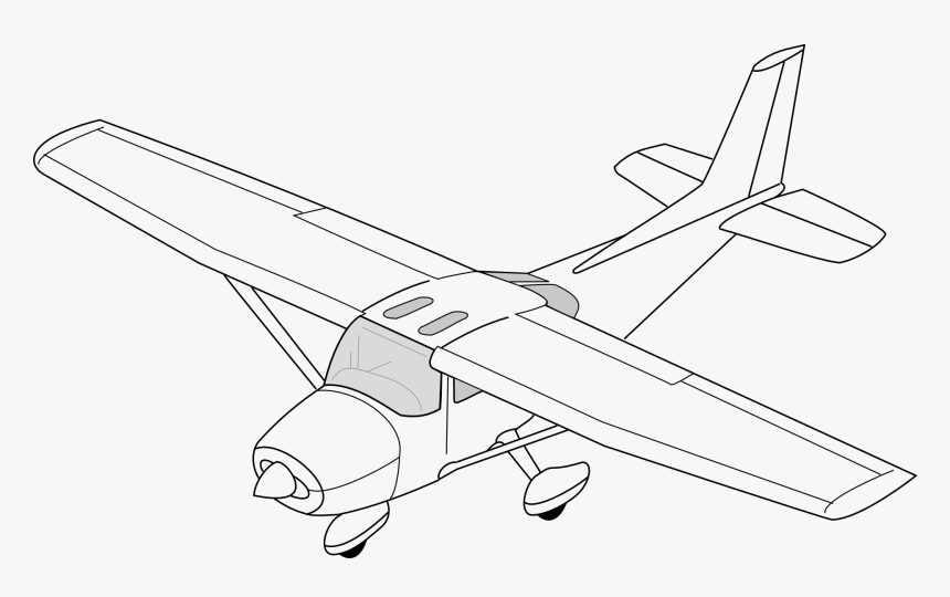 Image - Cessna Plane Drawing, HD Png Download, Free Download