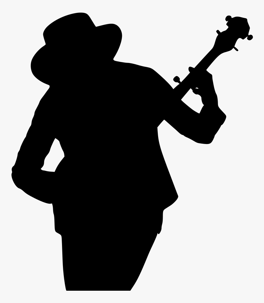 Banjo Player Silhouette, HD Png Download, Free Download