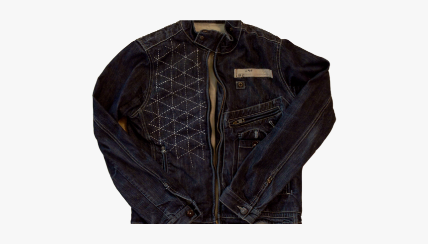 Modern Denim Fashion - Leather Jacket, HD Png Download, Free Download