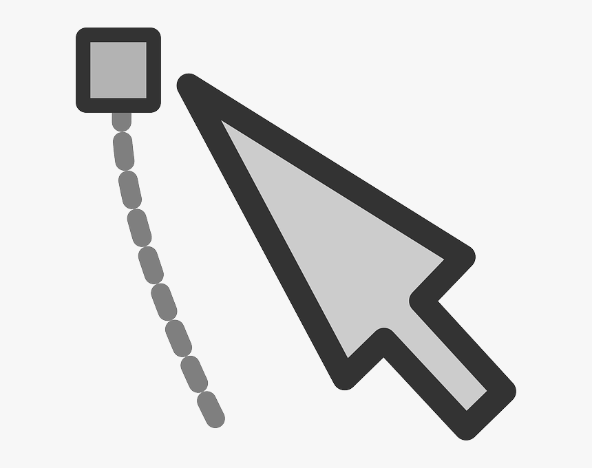 Mouse, Flat, Drawing, Vector, Cursor, Points, Select - Clicker On Computer, HD Png Download, Free Download