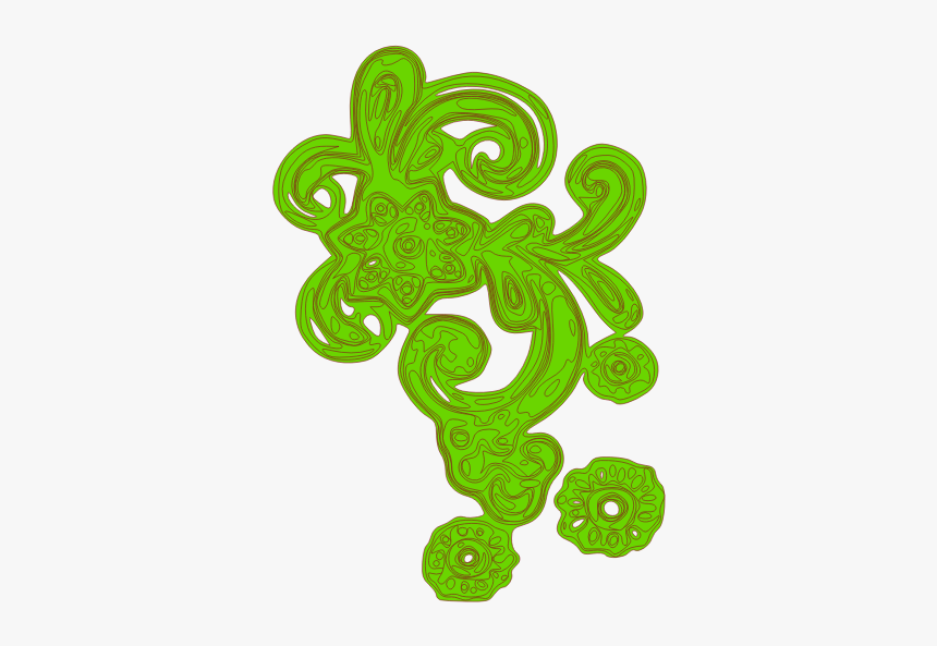Green Flourish Decoration - Clip Art, HD Png Download, Free Download