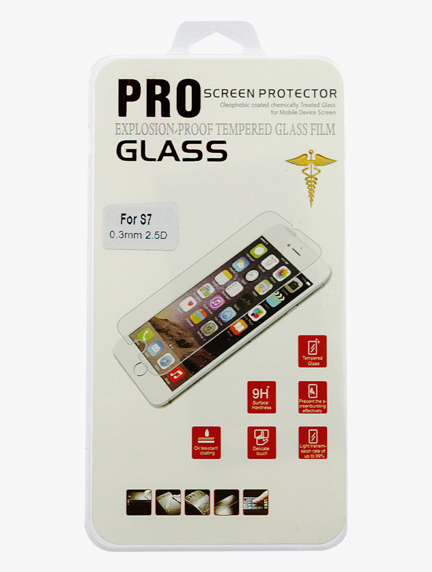 Samsung Galaxy S7 Tempered Glass Screen Protector - Iphone 7 Apsauginis Stiklas, HD Png Download, Free Download