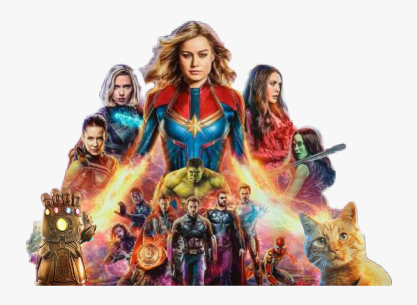 #theavengers #theavengersthefallen #osvingadores #osvingadoresultimato - Avengers Endgame Captain Marvel All, HD Png Download, Free Download