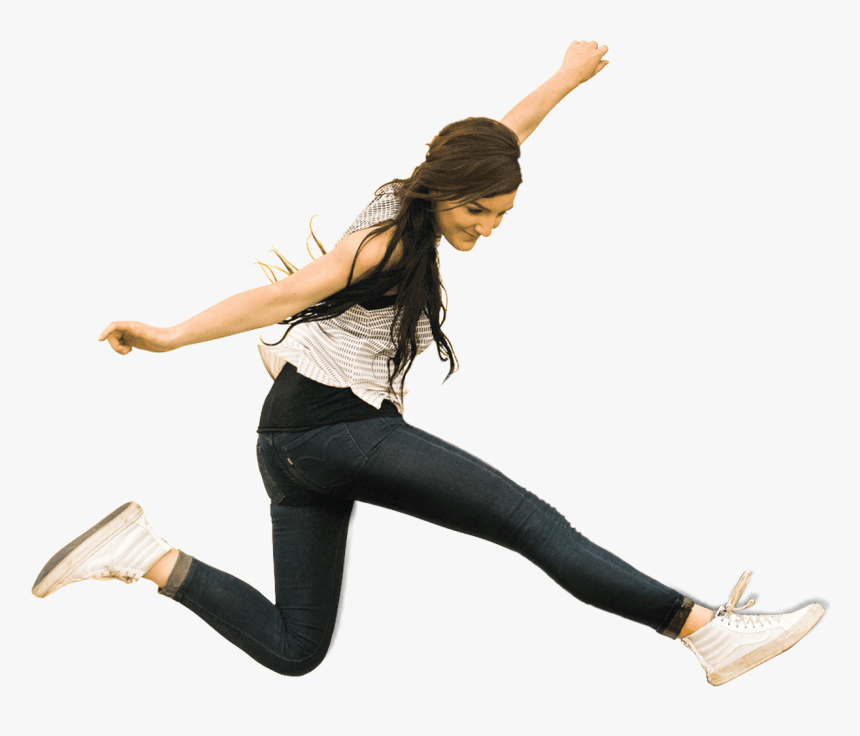 Asian Girl Jumping Png, Transparent Png, Free Download