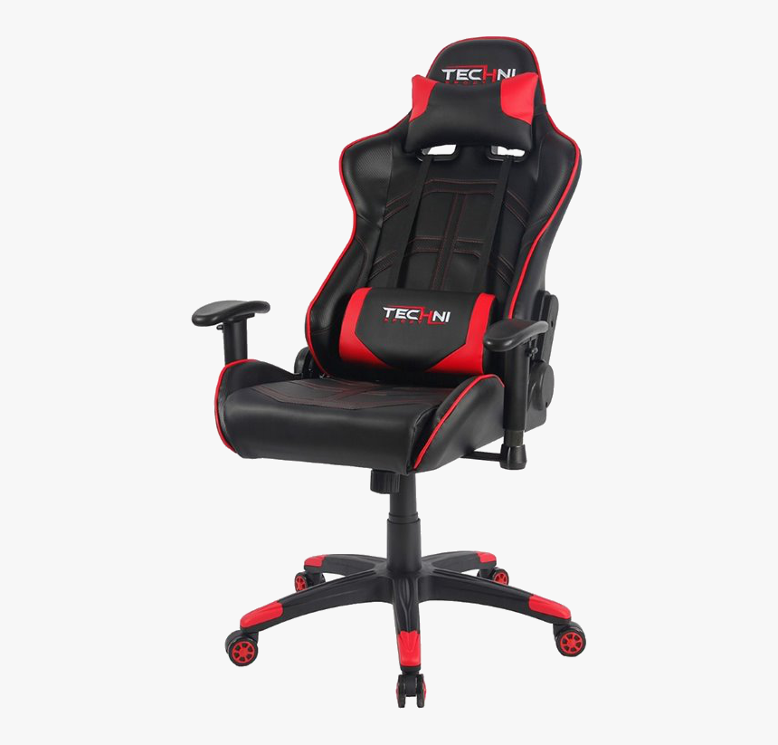 Techni Sport Red And Black Chair, HD Png Download, Free Download