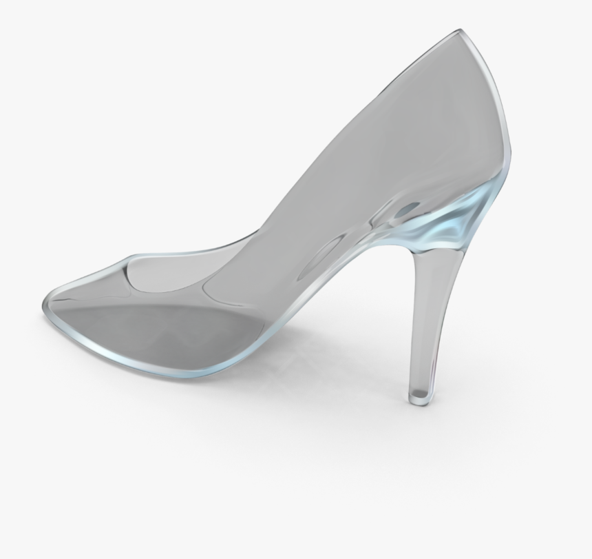 #glassslipper #cinderella #heels #glass #glass Heels - Basic Pump, HD Png Download, Free Download