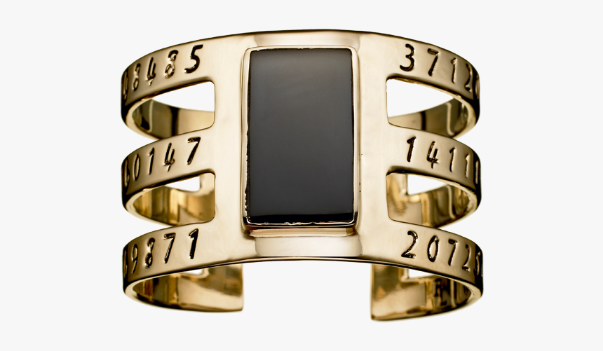 Bullet Inlay Cage Cuff With Obsidian By Pamela Love - Ring, HD Png Download, Free Download